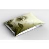 Ambesonne Modern Pillow Sham Set of 2, Husky Dog Faced Man at Valentines with Hearts Romantic Love Display, Quality Microfiber Bedding Item for All Seasons, 26″ x 20″, Sand Brown Slate Blue(Olive Green Dark Green)