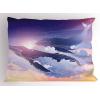Ambesonne Purple Pillow Sham Set of 2, Valentine’s Day Couple Wedding Bride Heart Design Image, Quality Microfiber Bedding Item for All Seasons, 36″ x 20″, Lavender and Purple(Peach Lilac Dark Blue)