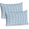 Ambesonne Purple Pillow Sham Set of 2, Valentine’s Day Couple Wedding Bride Heart Design Image, Quality Microfiber Bedding Item for All Seasons, 36″ x 20″, Lavender and Purple(Almond Green Slate Blue)