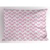 Ambesonne Purple Pillow Sham Set of 2, Valentine’s Day Couple Wedding Bride Heart Design Image, Quality Microfiber Bedding Item for All Seasons, 36″ x 20″, Lavender and Purple(Lavender Purple)
