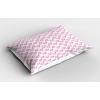Ambesonne Purple Pillow Sham Set of 2, Valentine’s Day Couple Wedding Bride Heart Design Image, Quality Microfiber Bedding Item for All Seasons, 36″ x 20″, Lavender and Purple(Lavender Purple)