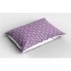 Ambesonne Purple Pillow Sham Set of 2, Valentine’s Day Couple Wedding Bride Heart Design Image, Quality Microfiber Bedding Item for All Seasons, 36″ x 20″, Lavender and Purple(Lavender and Purple)