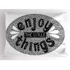 Ambesonne Valentines Day Pillow Sham Set of 2, Pop Culture Keep Calm Words with Heart Shaped Eye Love Theme, Quality Microfiber Bedding Item for All Seasons, 36″ x 20″, Charcoal Grey Pale Pink(Grey Black and White)