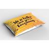 Ambesonne Valentines Day Pillow Sham Set of 2, Pop Culture Keep Calm Words with Heart Shaped Eye Love Theme, Quality Microfiber Bedding Item for All Seasons, 36″ x 20″, Charcoal Grey Pale Pink(Orange Yellow and Black)