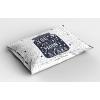 Ambesonne Valentines Day Pillow Sham Set of 2, Pop Culture Keep Calm Words with Heart Shaped Eye Love Theme, Quality Microfiber Bedding Item for All Seasons, 36″ x 20″, Charcoal Grey Pale Pink(Dark Blue Grey White)
