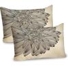 Ambesonne Valentines Day Pillow Sham Set of 2, Pop Culture Keep Calm Words with Heart Shaped Eye Love Theme, Quality Microfiber Bedding Item for All Seasons, 36″ x 20″, Charcoal Grey Pale Pink(Brown and Beige)