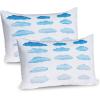 Ambesonne Valentines Day Pillow Sham Set of 2, Pop Culture Keep Calm Words with Heart Shaped Eye Love Theme, Quality Microfiber Bedding Item for All Seasons, 36″ x 20″, Charcoal Grey Pale Pink(Azure Blue Pale Blue)