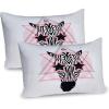 Pale Pink White Black