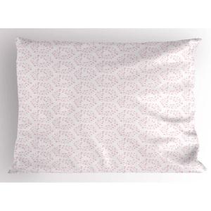 Ambesonne Birds Pillow Sham Set of 2, 2 Birds on a Branch Singing Love Songs Friend Valentine Couple Hope Living, Quality Microfiber Bedding Item for All Seasons, 30″ x 20″, Cream Black White(Pale Rose Pale Pink)