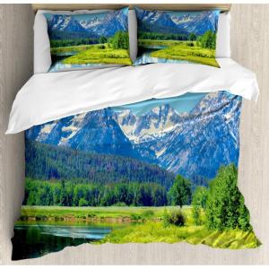 Ambesonne Cactus Print Duvet Cover Sets, Outline Drawing of Hearts and Pots Drawn by Hand Valentine’s Day Theme, Bedding Set with 2 Duvet Covers & 4 Pillowcases, 2 Pack Queen Size, Magenta and White(Yellow Green Multicolor)