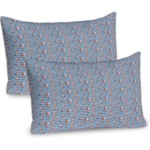 Ambesonne Chocolate Pillow Sham Set of 2, Chocolate Heart on The Wooden Board Background for Valentines Day, Quality Microfiber Bedding Item for All Seasons, 30″ x 20″, Sand Brown Dark Brown(Coral and Pale Blue)