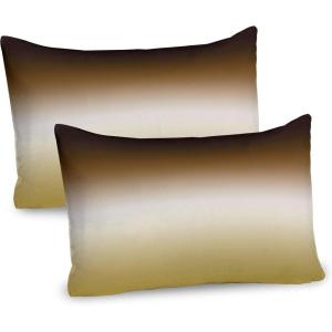 Ambesonne Chocolate Pillow Sham Set of 2, Chocolate Heart on The Wooden Board Background for Valentines Day, Quality Microfiber Bedding Item for All Seasons, 30″ x 20″, Sand Brown Dark Brown(Brown and Khaki)