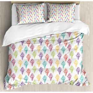 Ambesonne Damask Grey Duvet Cover Set, Simple Pattern with Curls and Dots in Neutral Design Print, Decorative 3 Piece Bedding Set with 2 Pillow Shams, Queen Size, Pale Grey and White(White and Multicolor)