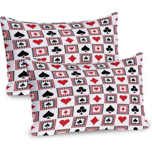 Ambesonne Eiffel Tower Pillow Sham Set of 2, Autumn Romantic Paris Historical Valentine’s Day Umbrellas Doodle, Quality Microfiber Bedding Item for All Seasons, 26″ x 20″, Lilac Red Pale Blue(Scarlet Black)