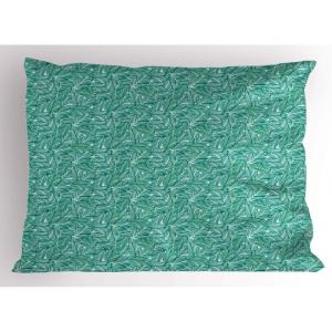 Ambesonne Eiffel Tower Pillow Sham Set of 2, Autumn Romantic Paris Historical Valentine’s Day Umbrellas Doodle, Quality Microfiber Bedding Item for All Seasons, 26″ x 20″, Lilac Red Pale Blue(Teal Mint Green White)