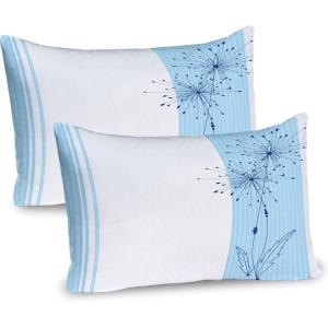 Ambesonne Flower Pillow Sham Set of 2, Dreamy Tree Body View Cloudy Details Love and Affection Valentines Inspired Motif, Quality Microfiber Bedding Item for All Seasons, 30″ x 20″, Purple(Pale Blue)