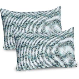Ambesonne Flower Pillow Sham Set of 2, Dreamy Tree Body View Cloudy Details Love and Affection Valentines Inspired Motif, Quality Microfiber Bedding Item for All Seasons, 30″ x 20″, Purple(White Blue)