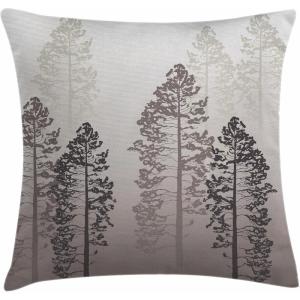 Ambesonne Flower Throw Pillow Cushion Cover, Retro Romantic Rose Petal with Rain Water Drops Valentines Love Picture, Decorative Square Accent Pillow Case, 18″ X 18″, White and Black(Pale Mauve Taupe)