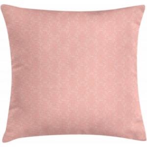 Ambesonne Flower Throw Pillow Cushion Cover, Retro Romantic Rose Petal with Rain Water Drops Valentines Love Picture, Decorative Square Accent Pillow Case, 18″ X 18″, White and Black(Coral)