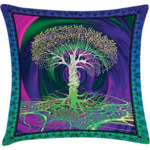Ambesonne Flower Throw Pillow Cushion Cover, Retro Romantic Rose Petal with Rain Water Drops Valentines Love Picture, Decorative Square Accent Pillow Case, 18″ X 18″, White and Black(Purple Fuchsia)