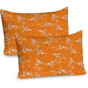 Ambesonne Modern Pillow Sham Set of 2, Husky Dog Faced Man at Valentines with Hearts Romantic Love Display, Quality Microfiber Bedding Item for All Seasons, 26″ x 20″, Sand Brown Slate Blue(Orange White Brown)