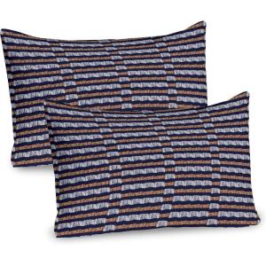 Ambesonne Purple Pillow Sham Set of 2, Valentine’s Day Couple Wedding Bride Heart Design Image, Quality Microfiber Bedding Item for All Seasons, 36″ x 20″, Lavender and Purple(Indigo Ginger White)