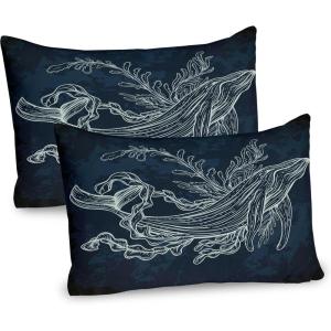 Ambesonne Purple Pillow Sham Set of 2, Valentine’s Day Couple Wedding Bride Heart Design Image, Quality Microfiber Bedding Item for All Seasons, 36″ x 20″, Lavender and Purple(Slate and Petrol Blue)