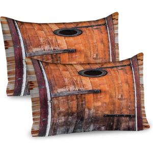 Ambesonne Shabby Flora Pillow Sham Set of 2, Romantic Rose Petals with Branches Nature Beauty Valentine Feminine Print, Quality Microfiber Bedding Item for All Seasons, 26″ x 20″, Pink and Yellow(Caramel Brown)