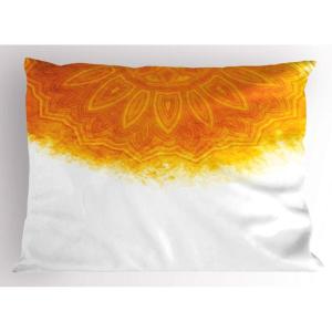 Ambesonne Valentines Day Pillow Sham Set of 2, Pop Culture Keep Calm Words with Heart Shaped Eye Love Theme, Quality Microfiber Bedding Item for All Seasons, 36″ x 20″, Charcoal Grey Pale Pink(Burnt Orange Orange)