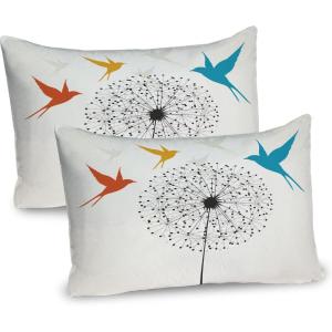 Ambesonne Valentines Day Pillow Sham Set of 2, Pop Culture Keep Calm Words with Heart Shaped Eye Love Theme, Quality Microfiber Bedding Item for All Seasons, 36″ x 20″, Charcoal Grey Pale Pink(Eggshell Multicolor)