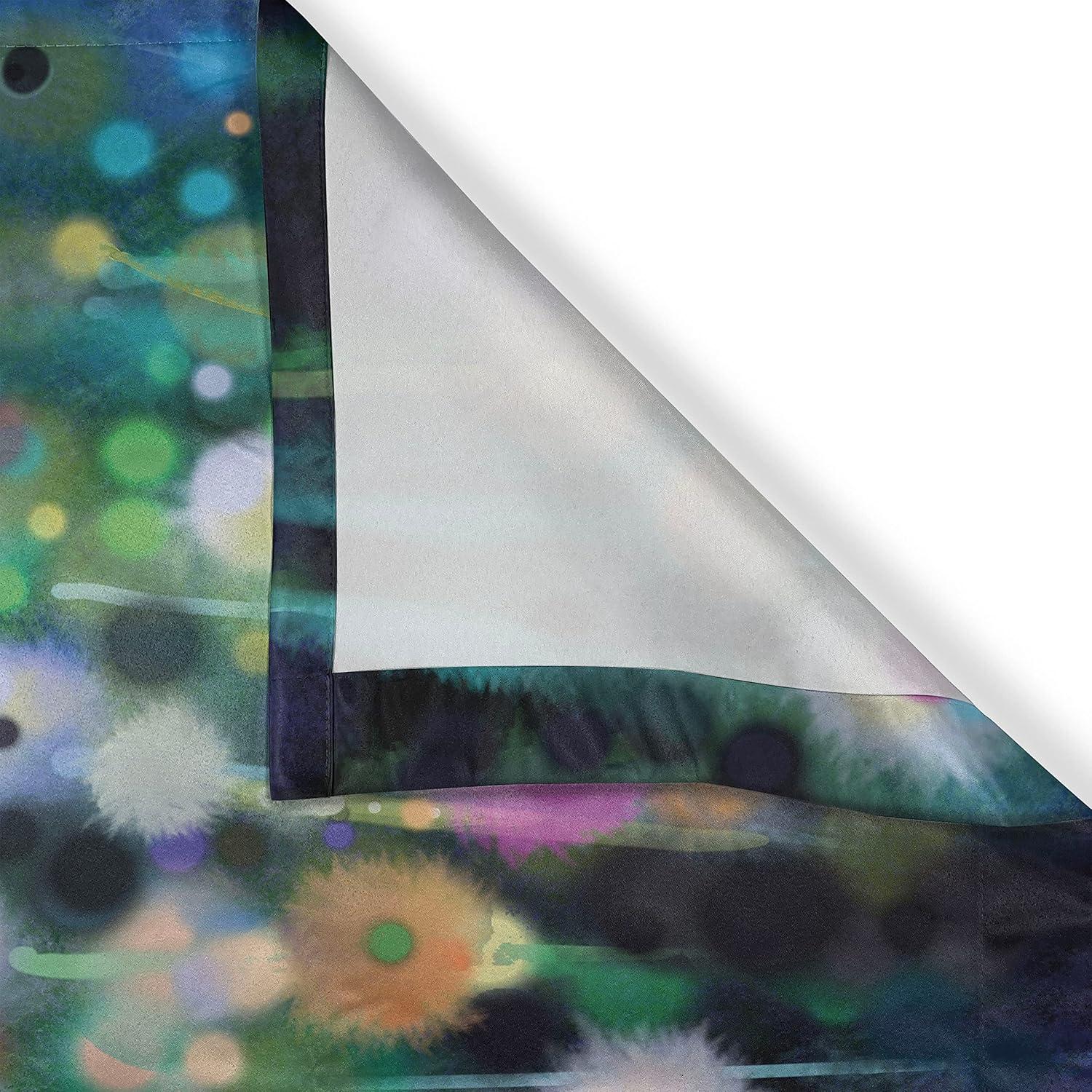 imageAmbesonne Flower Kitchen Curtains Dandelion in Air Splashes Pollination Time Mother Earth Growing Giving Life Window Drapes 2 Panel Set for Kitchen Cafe Decor 55 x 39 Aqua Green