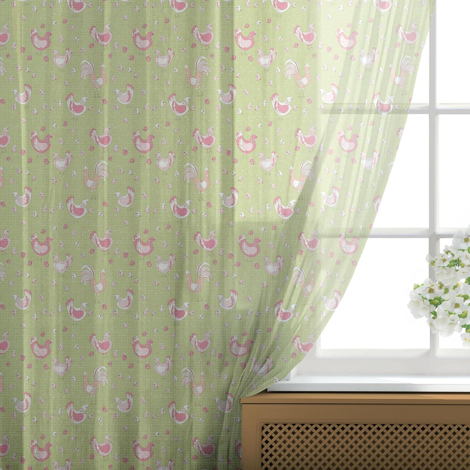 imageAmbesonne Leopard Print Tulle Curtains with Rod Pocket Spotty Jungle Savannah Feline Print Wild Africa Inspiration Tile Pattern Sheer Drape for Wedding Party 2 Panels 108 x 84 Orange BlackGreen Pink