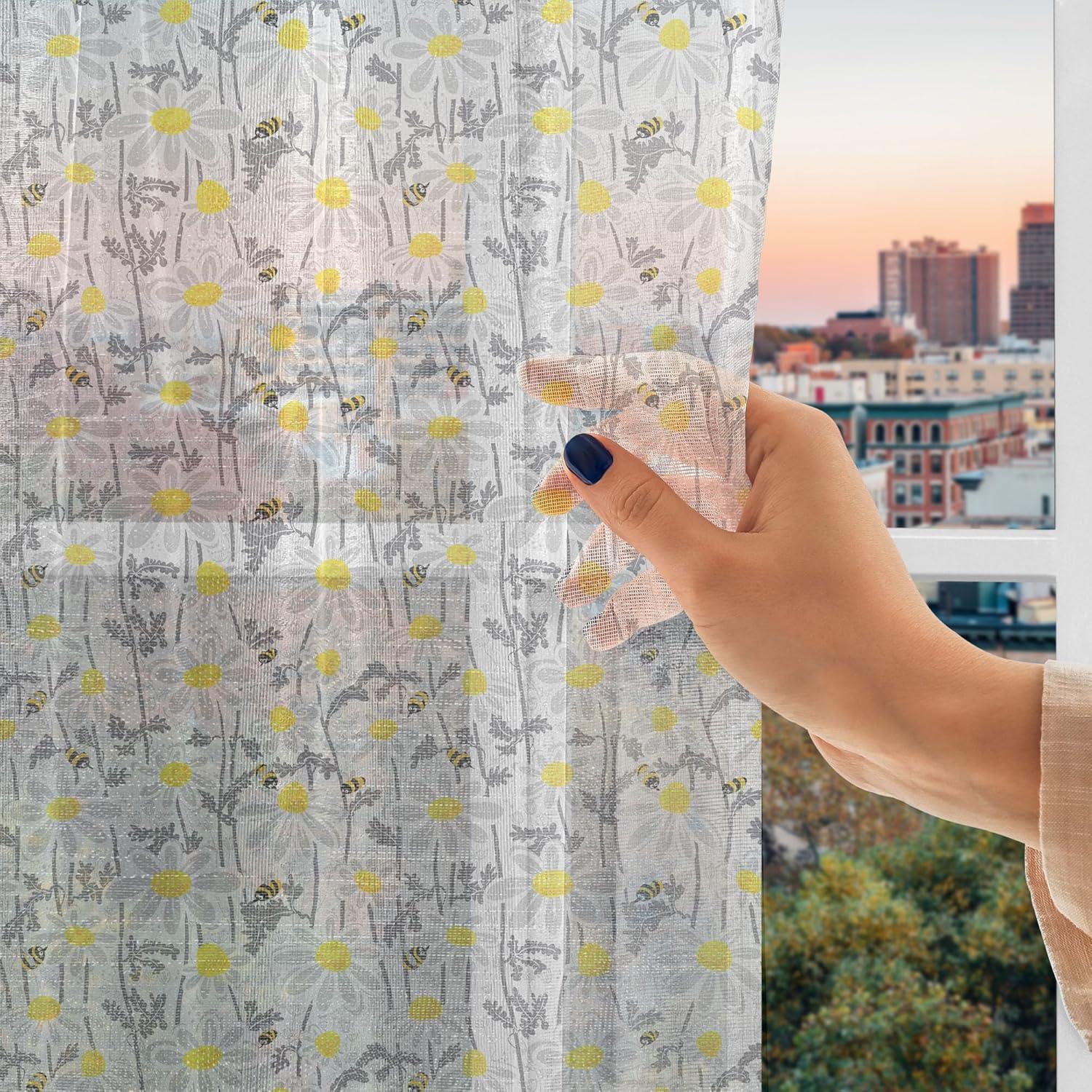 imageAmbesonne Leopard Print Tulle Curtains with Rod Pocket Spotty Jungle Savannah Feline Print Wild Africa Inspiration Tile Pattern Sheer Drape for Wedding Party 2 Panels 108 x 84 Orange BlackGrey Yellow White