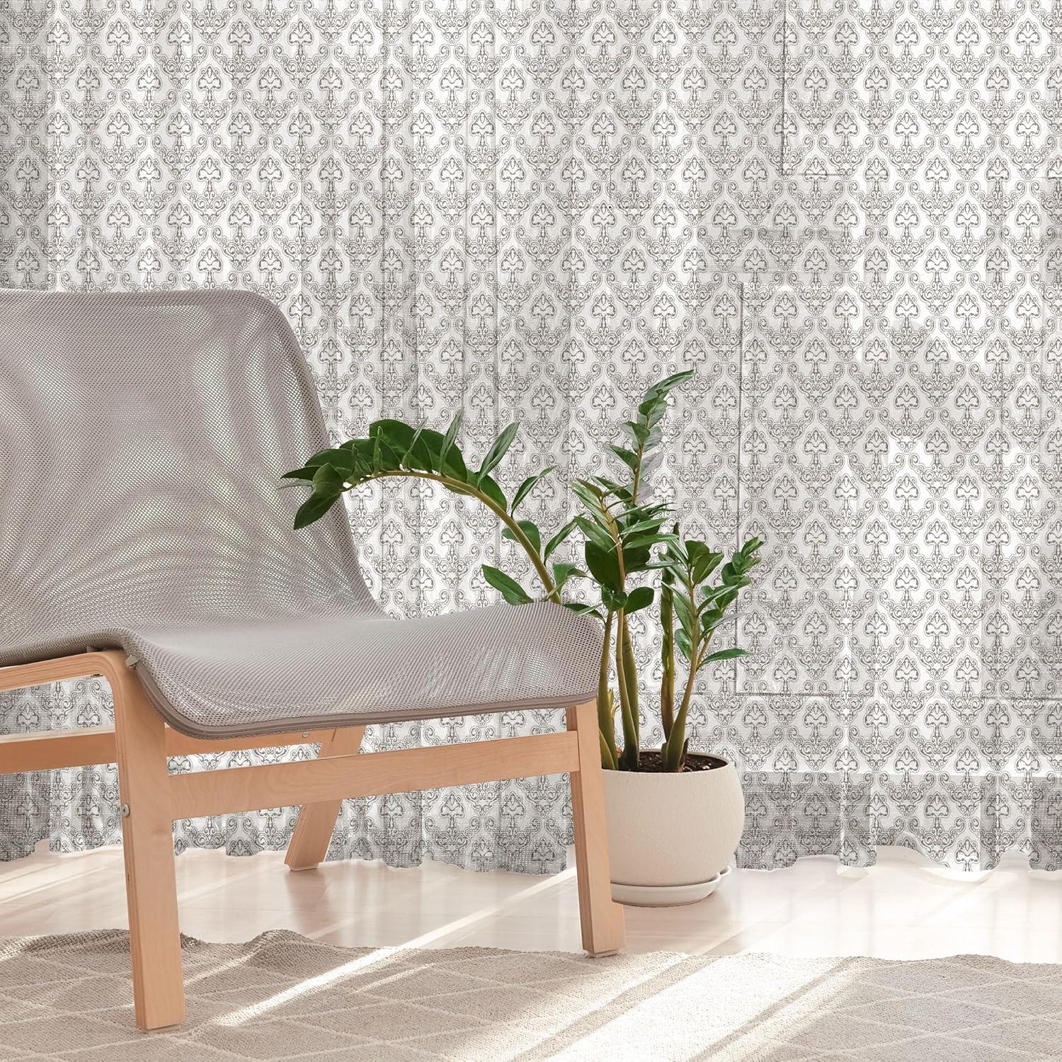 imageAmbesonne Leopard Print Tulle Curtains with Rod Pocket Spotty Jungle Savannah Feline Print Wild Africa Inspiration Tile Pattern Sheer Drape for Wedding Party 2 Panels 108 x 84 Orange BlackCharcoal Grey and White