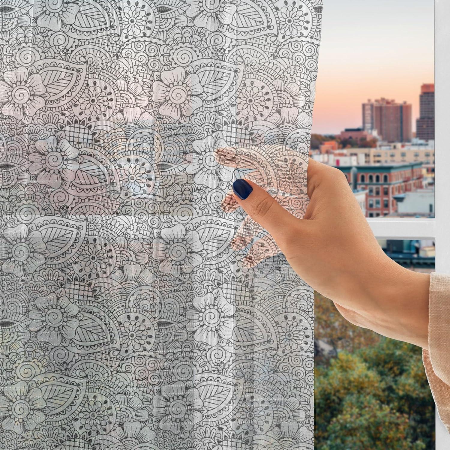 imageAmbesonne Leopard Print Tulle Curtains with Rod Pocket Spotty Jungle Savannah Feline Print Wild Africa Inspiration Tile Pattern Sheer Drape for Wedding Party 2 Panels 108 x 84 Orange BlackWhite and Black