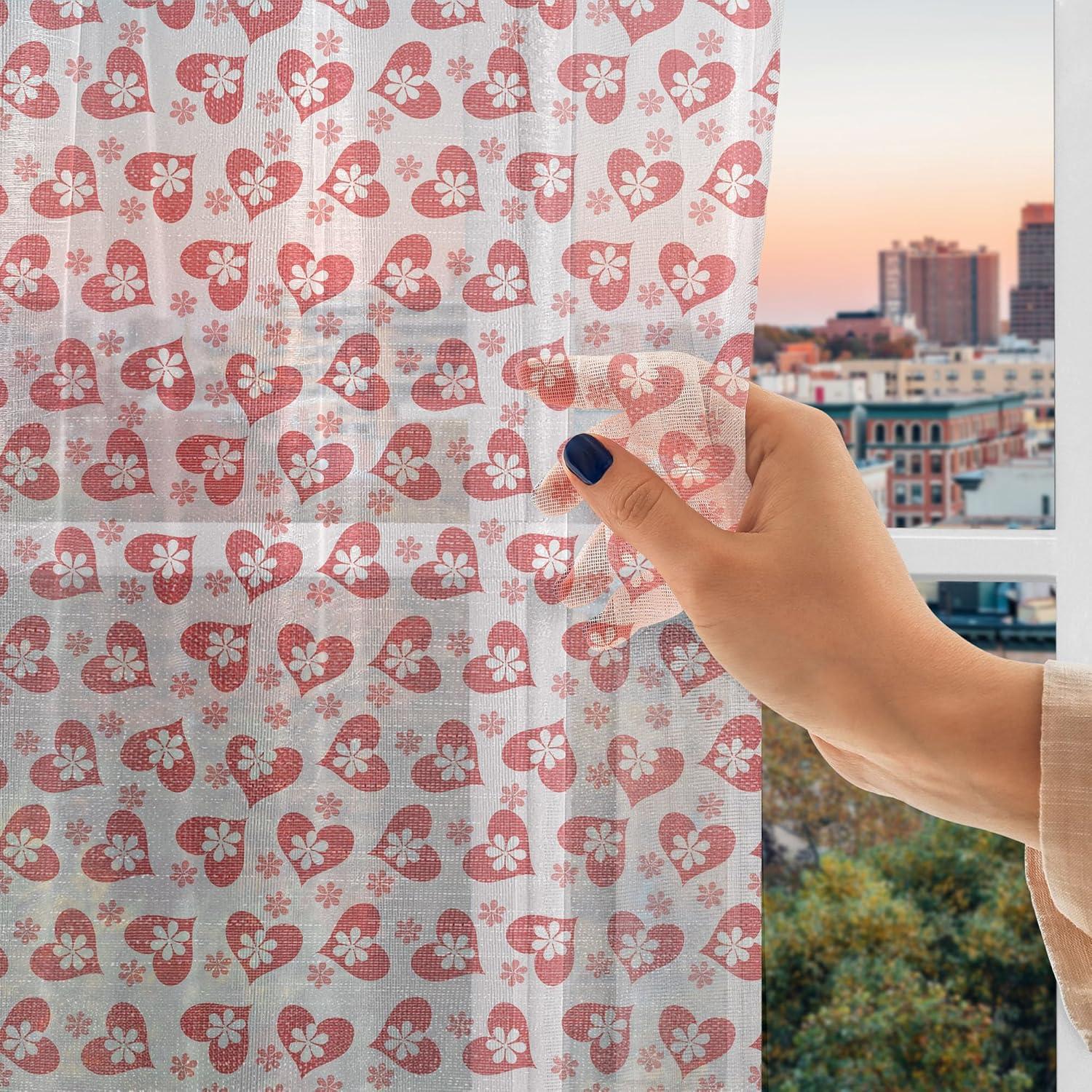 imageAmbesonne Leopard Print Tulle Curtains with Rod Pocket Spotty Jungle Savannah Feline Print Wild Africa Inspiration Tile Pattern Sheer Drape for Wedding Party 2 Panels 108 x 84 Orange BlackDark Coral White