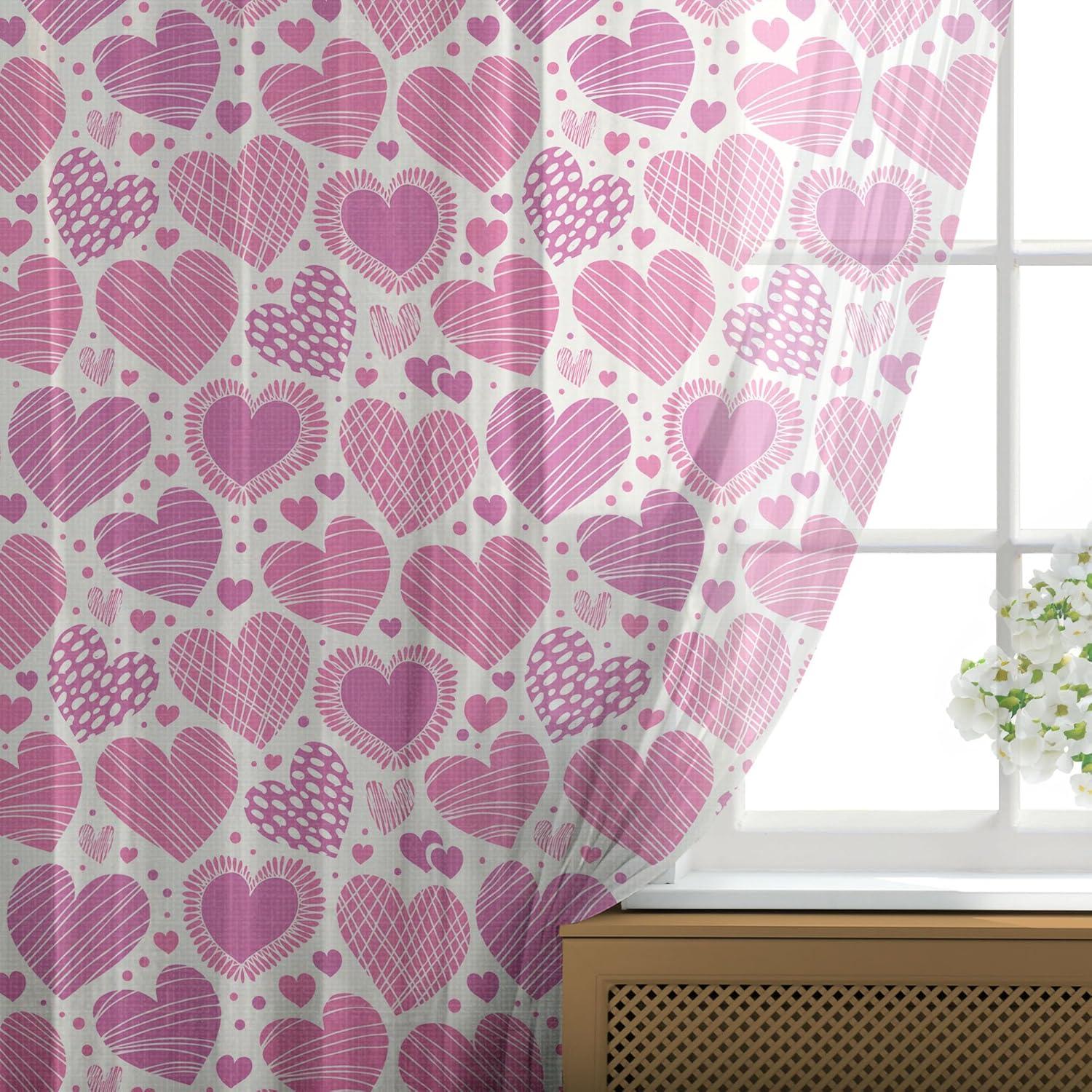 imageAmbesonne Leopard Print Tulle Curtains with Rod Pocket Spotty Jungle Savannah Feline Print Wild Africa Inspiration Tile Pattern Sheer Drape for Wedding Party 2 Panels 108 x 84 Orange BlackHot Pink White