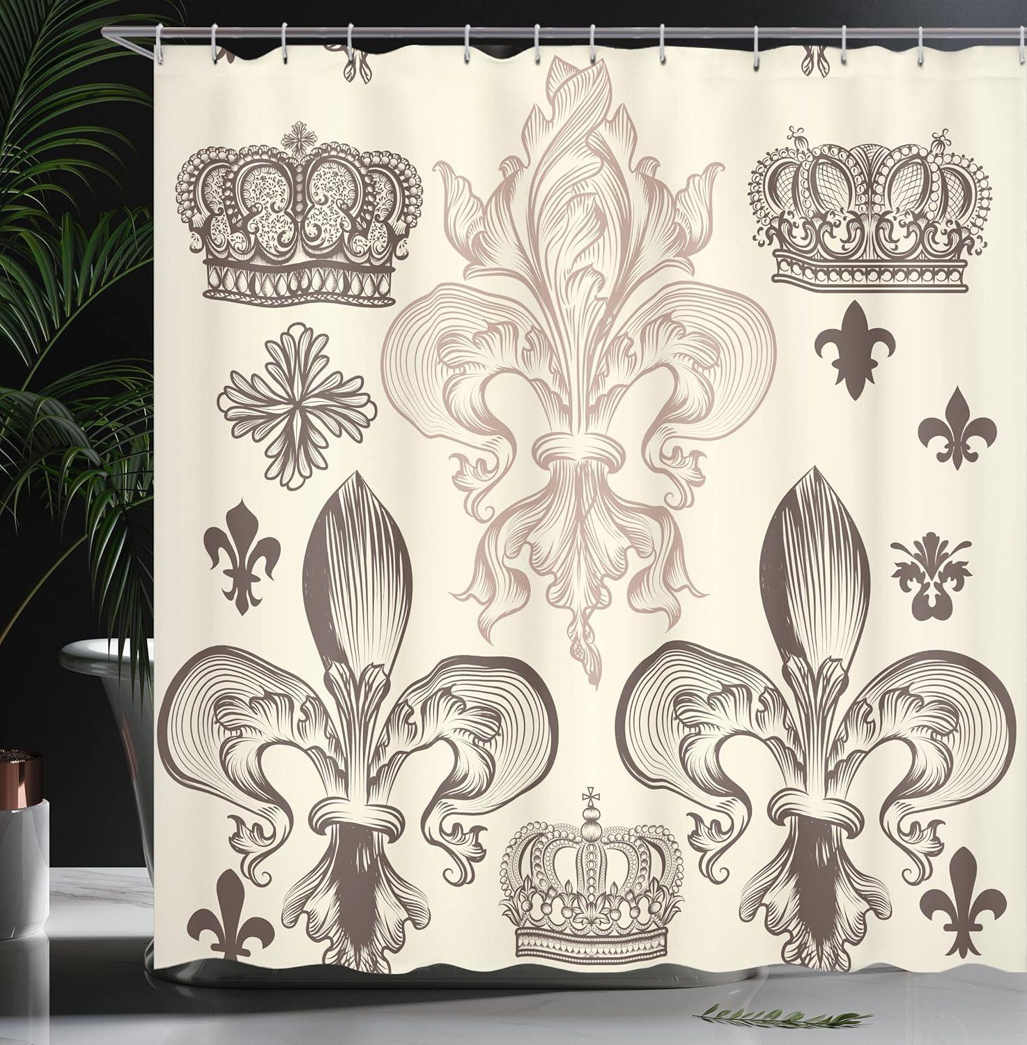 imageAmbesonne Modern Shower Curtain Skyline of Seou South Korea Cityscape with Buildings Skyscrapers Urban View at Night Cloth Fabric Bathroom Decor Set with Hooks 69 W x 75 L IndigoBeige Taupe
