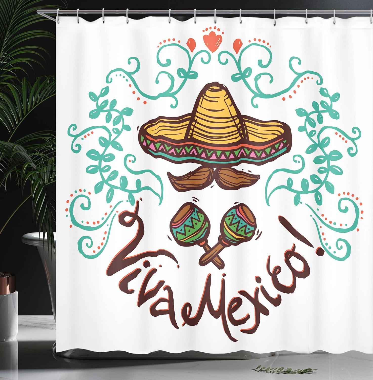 imageAmbesonne Modern Shower Curtain Skyline of Seou South Korea Cityscape with Buildings Skyscrapers Urban View at Night Cloth Fabric Bathroom Decor Set with Hooks 69 W x 75 L IndigoSeafoam Brown Orange