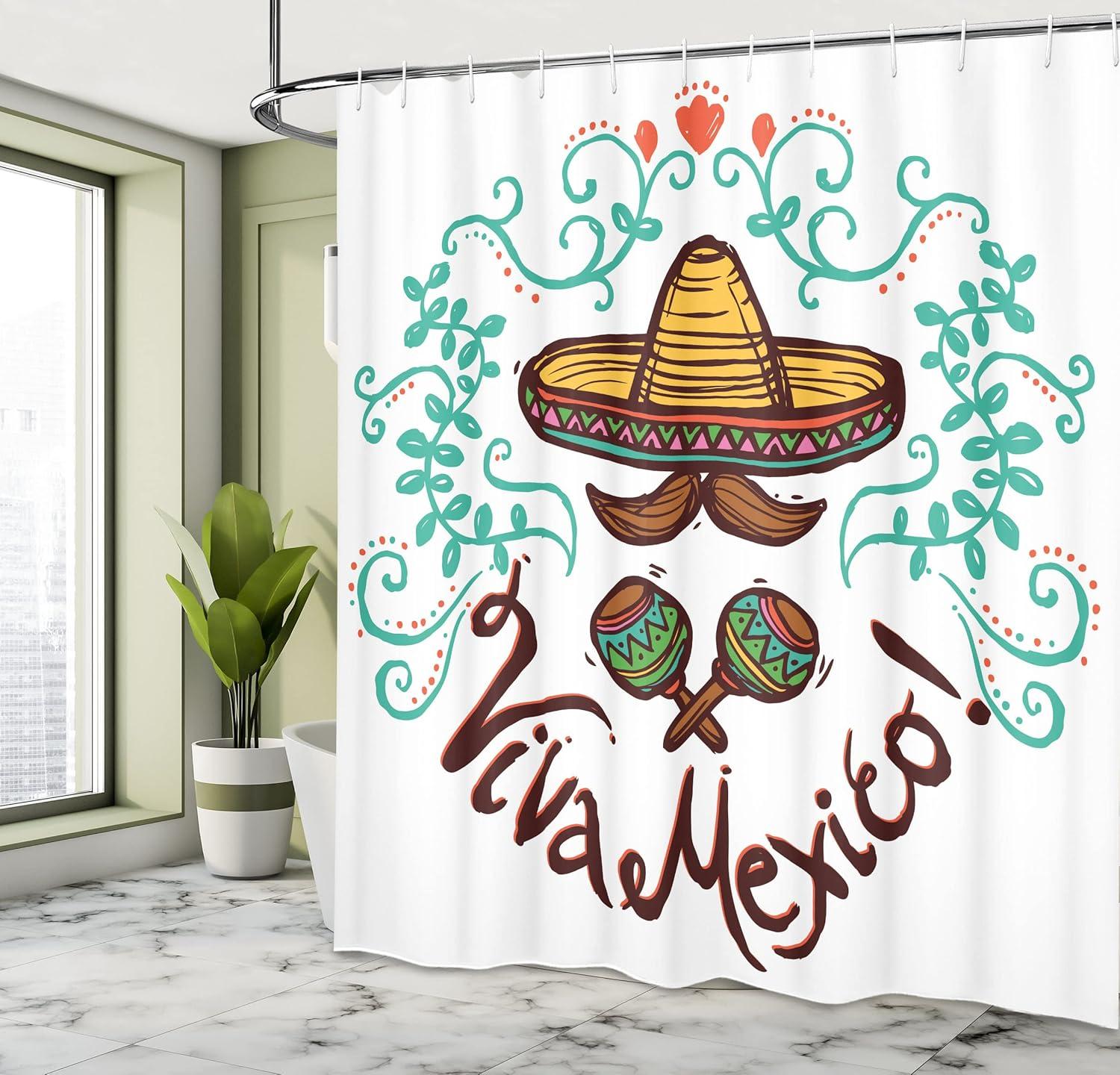 imageAmbesonne Modern Shower Curtain Skyline of Seou South Korea Cityscape with Buildings Skyscrapers Urban View at Night Cloth Fabric Bathroom Decor Set with Hooks 69 W x 75 L IndigoSeafoam Brown Orange