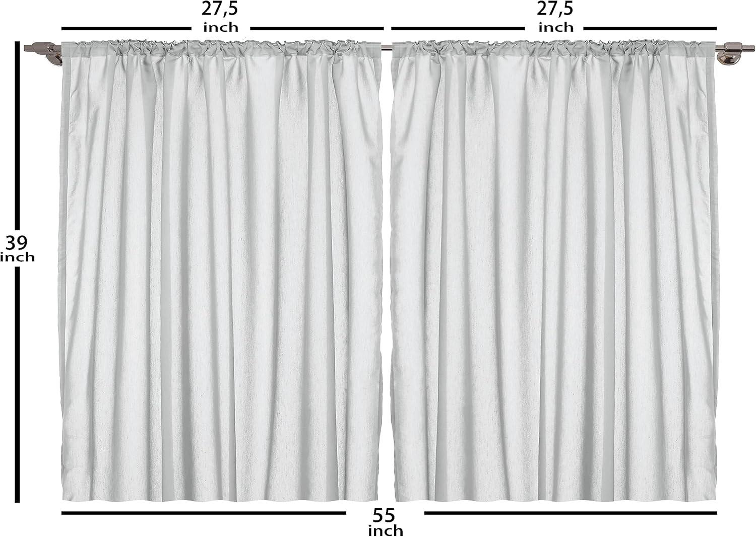 imageAmbesonne Wine Kitchen Curtains Abstract Wine Glasses Silhouettes with Dots Alcohol Drink Modern Window Drapes 2 Panel Set for Kitchen Cafe Decor 55 x 39 Black GreyGreen and Yellow