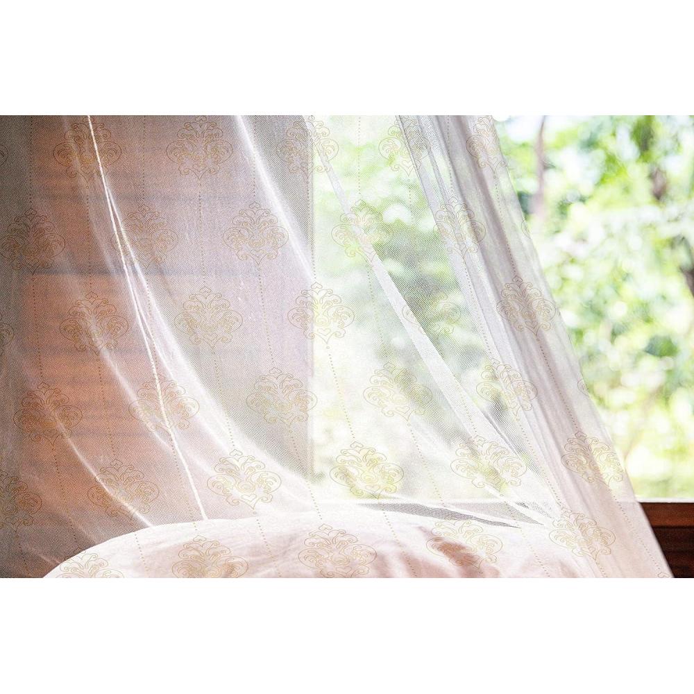 imageAmbesonne Leopard Print Tulle Curtains with Rod Pocket Spotty Jungle Savannah Feline Print Wild Africa Inspiration Tile Pattern Sheer Drape for Wedding Party 2 Panels 108 x 84 Orange BlackEarth Yellow White