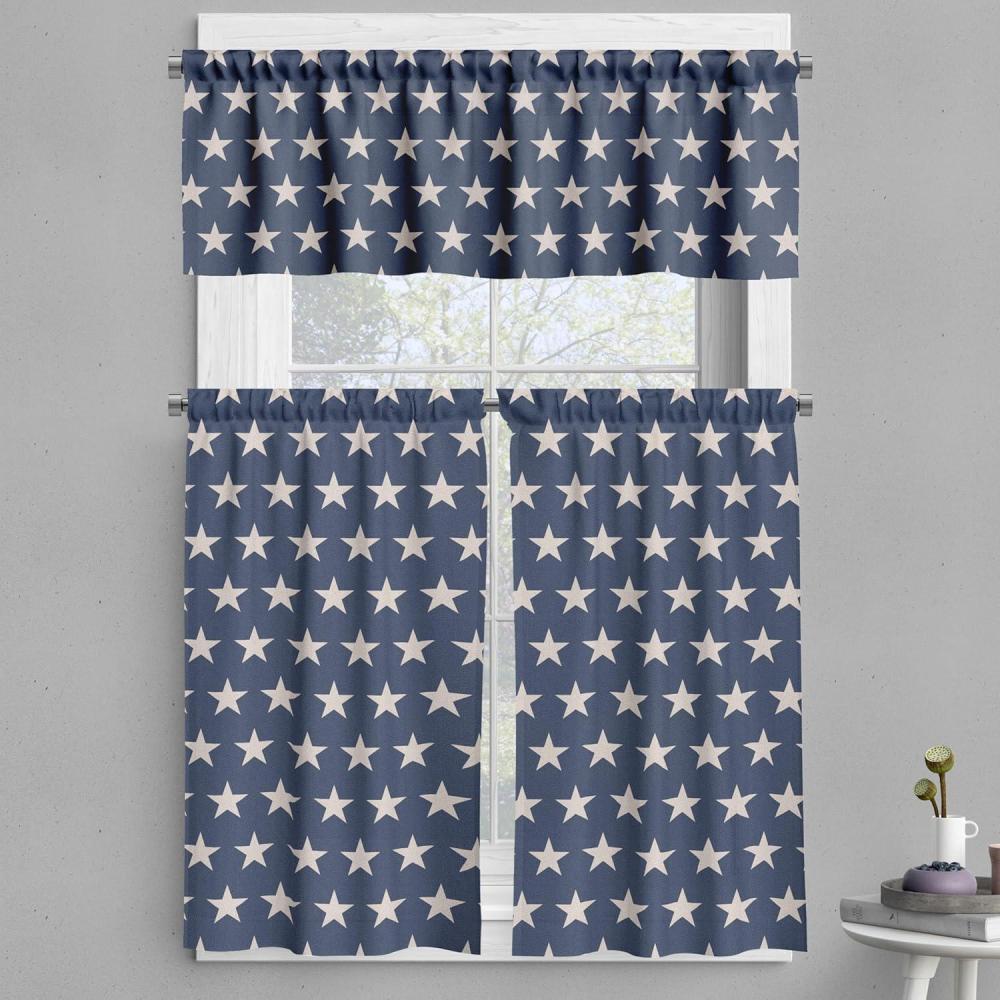 imageAmbesonne Wine Kitchen Curtains Abstract Wine Glasses Silhouettes with Dots Alcohol Drink Modern Window Drapes 2 Panel Set for Kitchen Cafe Decor 55 x 39 Black GreyViolet Blue and Tan