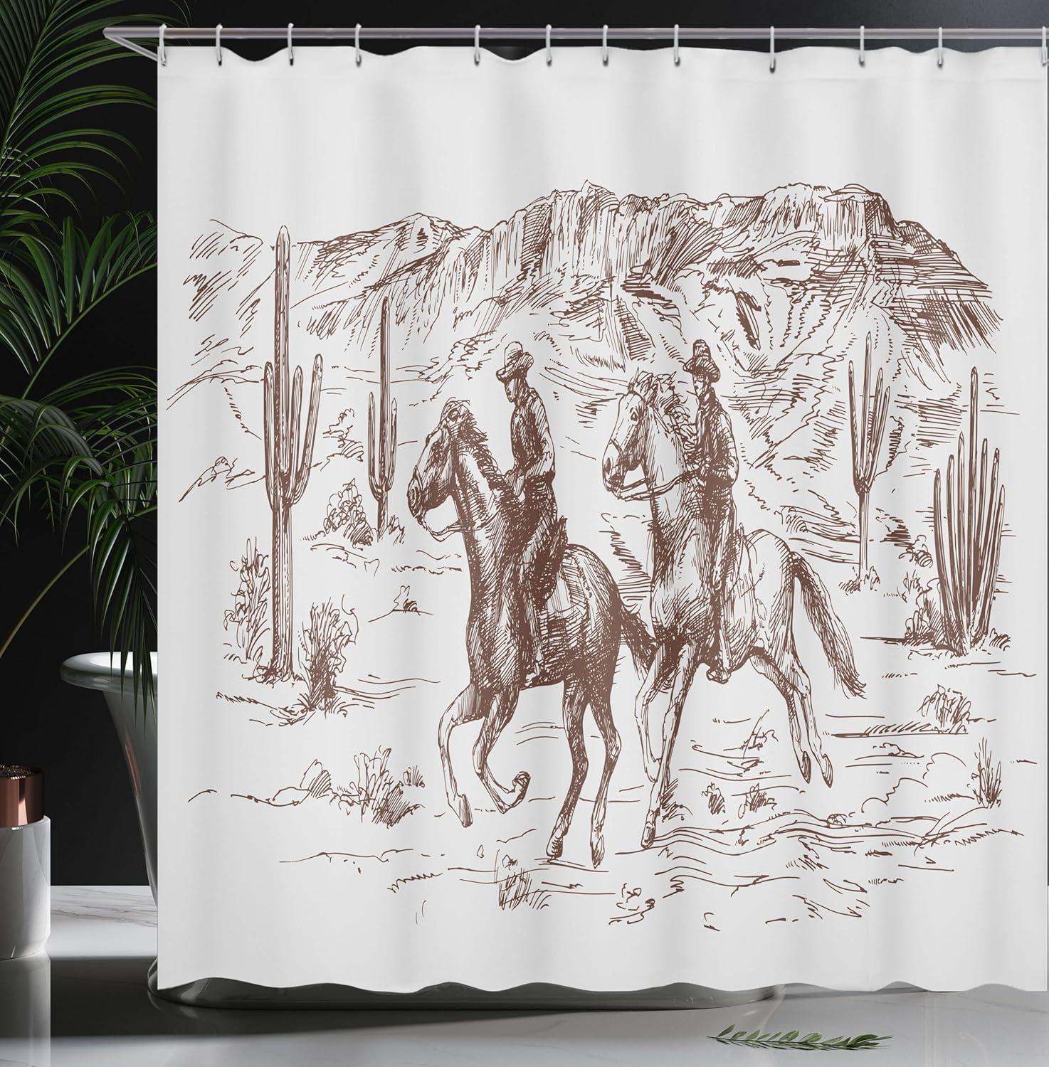 imageAmbesonne Damask Shower Curtain Vintage Style Floral Pattern Abstract Romantic Bouquet Greenery Art Print Cloth Fabric Bathroom Decor Set with Hooks 69 W x 70 L Warm TaupeUmber Pearl