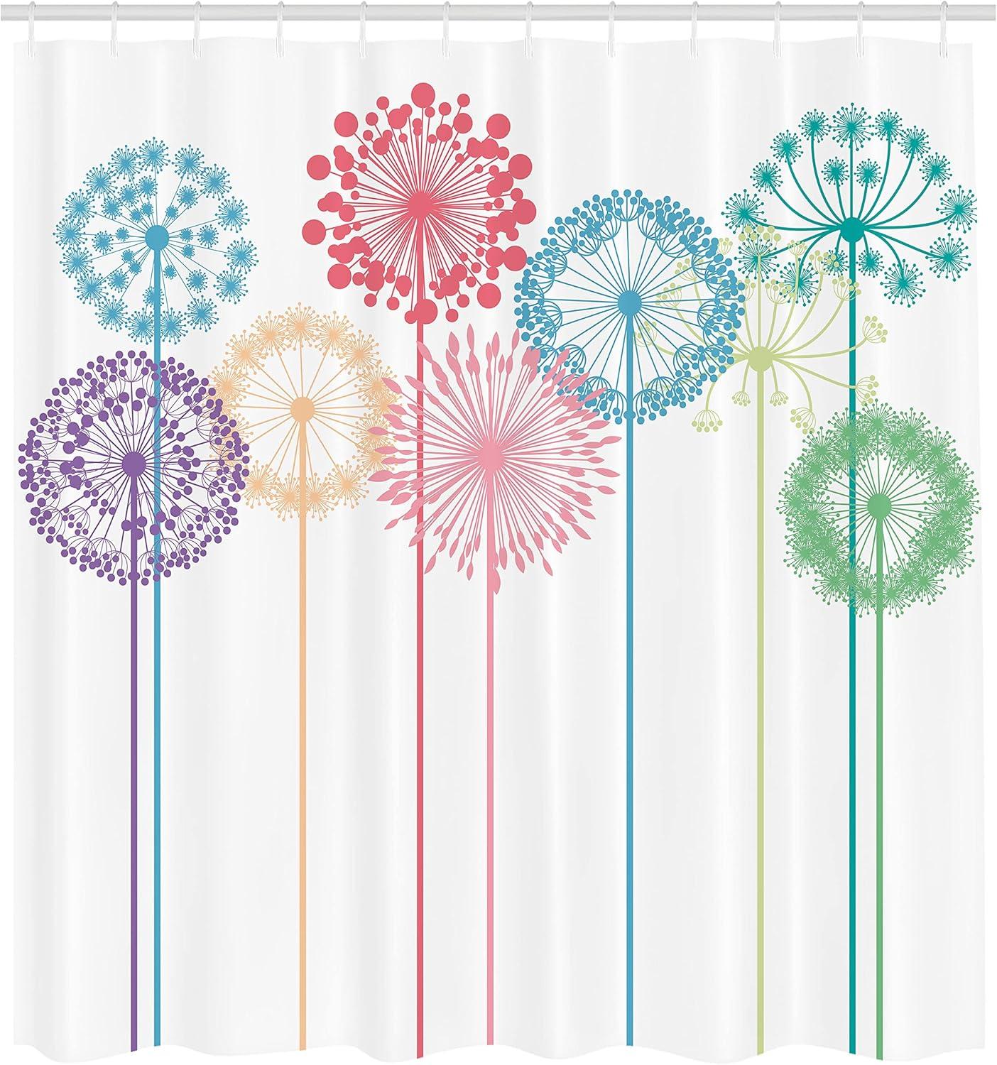 imageAmbesonne Damask Shower Curtain Vintage Style Floral Pattern Abstract Romantic Bouquet Greenery Art Print Cloth Fabric Bathroom Decor Set with Hooks 69 W x 70 L Warm TaupeDark Indigo