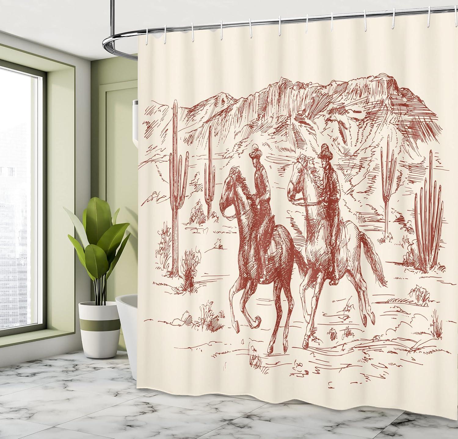 imageAmbesonne Damask Shower Curtain Vintage Style Floral Pattern Abstract Romantic Bouquet Greenery Art Print Cloth Fabric Bathroom Decor Set with Hooks 69 W x 70 L Warm TaupeCream Maroon