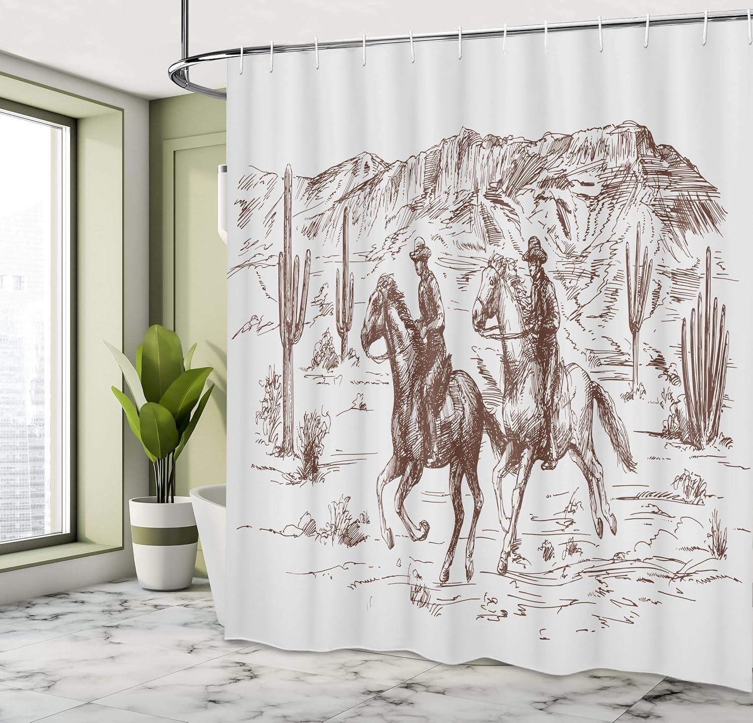 imageAmbesonne Damask Shower Curtain Vintage Style Floral Pattern Abstract Romantic Bouquet Greenery Art Print Cloth Fabric Bathroom Decor Set with Hooks 69 W x 70 L Warm TaupeUmber Pearl