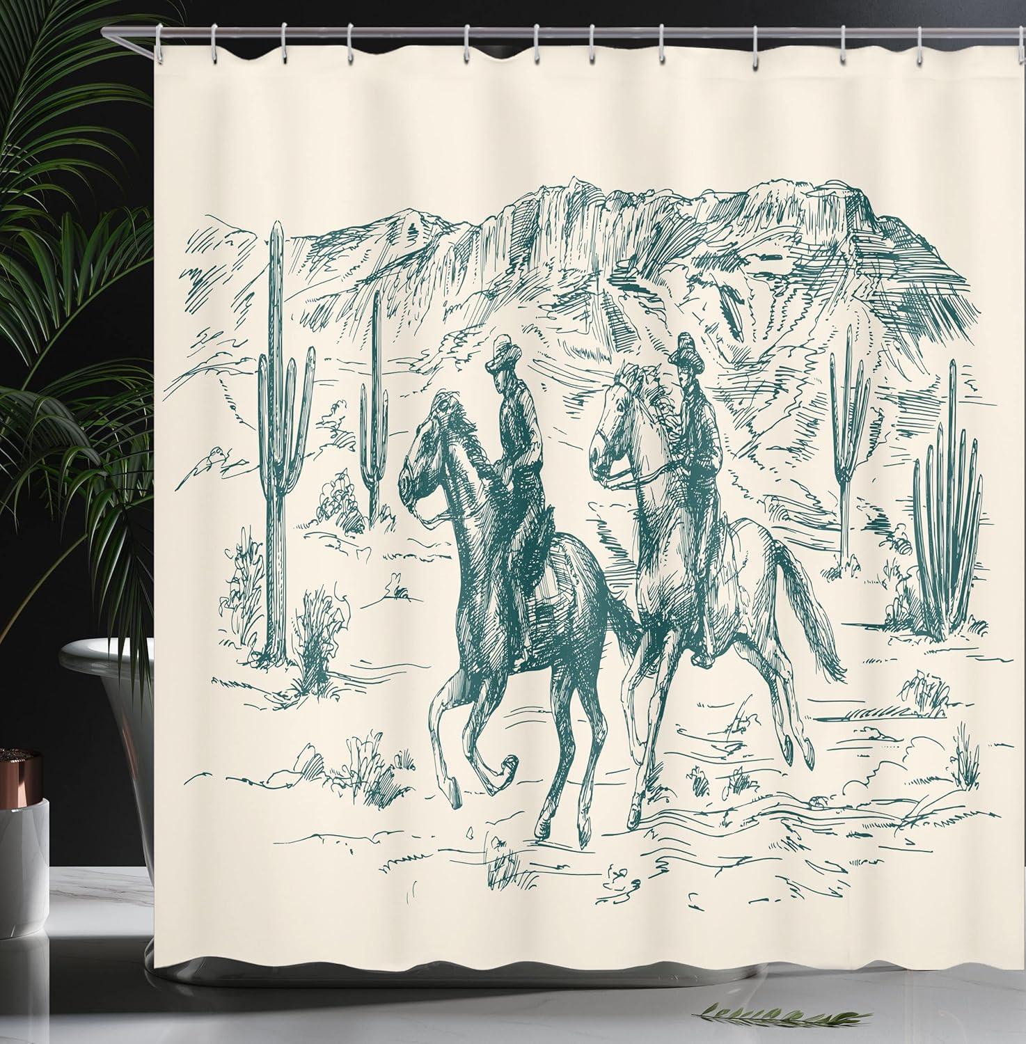 imageAmbesonne Damask Shower Curtain Vintage Style Floral Pattern Abstract Romantic Bouquet Greenery Art Print Cloth Fabric Bathroom Decor Set with Hooks 69 W x 70 L Warm TaupeCream Teal