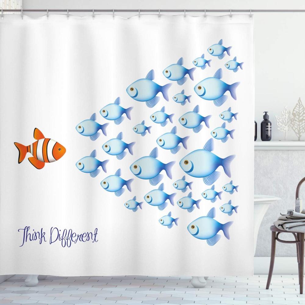 imageAmbesonne Floral Shower Curtain Bouquet with Swirled Branches Romantic Paper Flowers Origami Autumn Blooms Image Cloth Fabric Bathroom Decor Set with Hooks 69 W x 84 L Mint OrangeOrange Blue