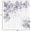 Ambesonne Damask Shower Curtain, Vintage Style Floral Pattern Abstract Romantic Bouquet Greenery Art Print, Cloth Fabric Bathroom Decor Set with Hooks, 69″ W x 70″ L, Warm Taupe(Pale Eggplant)